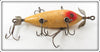 Vintage Heddon White & Red Six Hook Musky Minnow 302 Lure