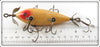 Heddon White & Red Six Hook Musky Minnow 302