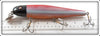 The Chautauqua Bait Co Red Bandit Solid Body Chautauqua Minnow In Box