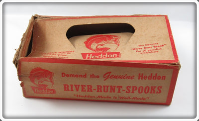 Vintage Heddon River Runt Empty Dealer Box