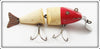 Vintage Creek Chub Red Head White Wigglefish Lure