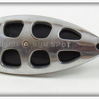 South Bend Chrome & Black Sun Spot Spoon In Box