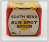 South Bend Chrome & Black Sun Spot Spoon In Box