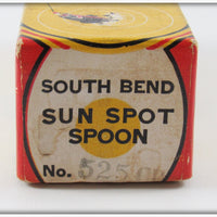 South Bend Chrome & Black Sun Spot Spoon In Box