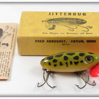 Arbogast Frog Plastic Lip Jitterbug Lure In Picture Box