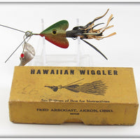 Arbogast Rainbow Hawaiian Wiggler Lure In Picture Box