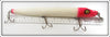 Vintage Ed Latiano Red Head White 12" Giant Pikie Lure
