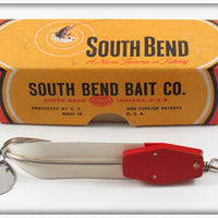 Vintage South Bend Red Head White Trix Oreno Lure In Box