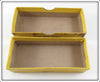 Arbogast Yellow Plastic Lip Jitterbug In Picture Box