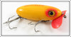 Arbogast Yellow Plastic Lip Jitterbug In Picture Box