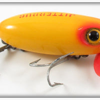 Arbogast Yellow Plastic Lip Jitterbug In Picture Box