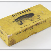 Arbogast Yellow Plastic Lip Jitterbug In Picture Box