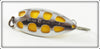 South Bend Chrome & Yellow Sun Spot Spoon In Box