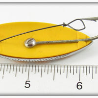 South Bend Chrome & Yellow Sun Spot Spoon In Box