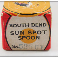 South Bend Chrome & Yellow Sun Spot Spoon In Box