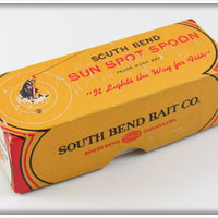 South Bend Chrome & Yellow Sun Spot Spoon In Box