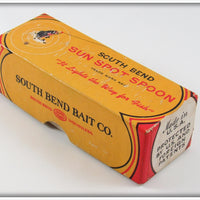 South Bend Chrome & Yellow Sun Spot Spoon In Box