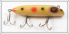 Vintage South Bend White With Spots Bass Oreno Lure