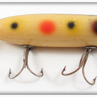 Vintage South Bend White With Spots Bass Oreno Lure