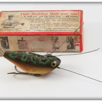 Vintage Heddon Bullfrog Weedless Widow Lure In Box 229BF