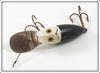 Heddon Fisherman Altered Black White Head River Runt