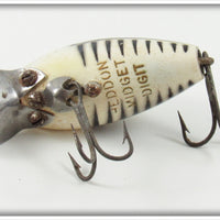 Heddon White & Black Shore Or Pearl Black Shore Midget Digit
