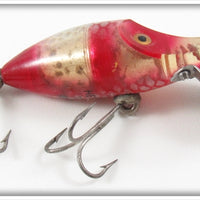 Vintage Heddon Fish Flash Silver & Red Tiny Runt Lure