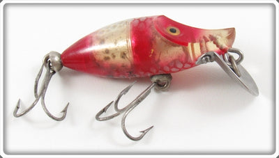 Vintage Heddon Fish Flash Silver & Red Tiny Runt Lure