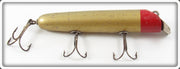 Vintage South Bend Gold Red Head Pikie Oreno Lure