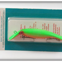 Vintage Best Tackle Green & Orange Swim Whizz Lure On Card