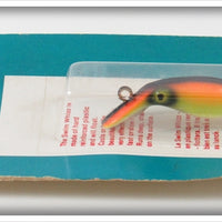 Vintage Best Tackle Orange, Yellow & Black Swim Whizz Lure On Card