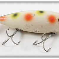 Vintage South Bend White With Spots Surf Oreno Lure 