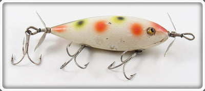 Vintage South Bend White With Spots Surf Oreno Lure 