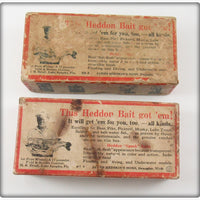 Vintage Heddon Green Crab & Natural Crab Crab Spook Empty Lure Box