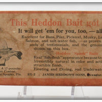 Vintage Heddon Shiner Scale Crab Spook Empty Lure Box S 9909P