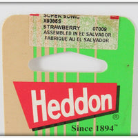 Heddon Strawberry Super Sonic On Card