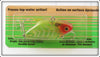 Heddon Spook Glow Yellow With Silver Shore Super Sonic On Card