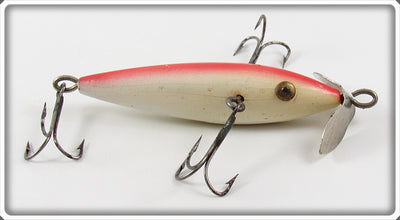 Pflueger White Blended Red Back Competitor Minnow Lure