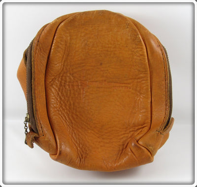 Vintage The Garcia Corp Leather Fishing Reel Bag