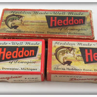 Heddon Tadpolly, Chugger & Saint Spinner Empty Lure Box Lot Of Three