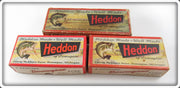 Heddon Tadpolly, Chugger & Saint Spinner Empty Lure Box Lot Of Three