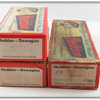 Heddon Tadpolly, Chugger & Saint Spinner Empty Box Lot Of Three