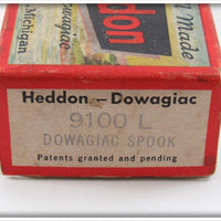 Heddon Perch Dowagiac Spook Empty Box 9100 L