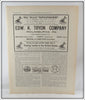 Antique 1909 Edw. Tryon Co Kingfisher Ad