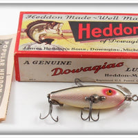 Vintage Heddon Shiner Scale Baby Dowagiac Lure In Box 20 P