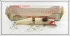 Vintage Creek Chub White Red Eye Plastic Jointed Pikie Lure In Box