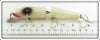 Creek Chub White Red Eye Plastic Jointed Pikie In Box
