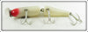 Creek Chub White Red Eye Plastic Jointed Pikie In Box