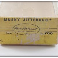 Arbogast Red Head Musky Jitterbug In Unmarked Box