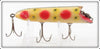 Vintage Heddon Strawberry Spot No Eye Lucky 13 Lure 2500 S